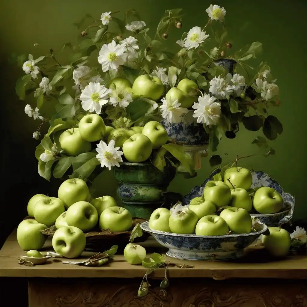 Still Life With Green Apples – Adam Baltatu